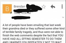 Irish college professor is sick of your dead granny excuses