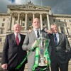 Paul O'Connell swung by Stormont with the Six Nations trophy today
