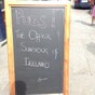 Well that's one way to lure people into the pub on a sunny day in Ireland...