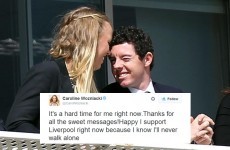 Caroline Wozniacki reacts to her split from Rory McIlroy on Twitter