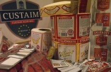 Counterfeit vodka material seized in a shed in Louth