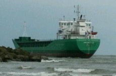 Cargo ship with nine people on board aground at River Boyne in Louth