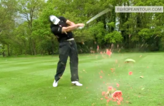 Want to see a golfer destroy a watermelon with a 153mph drive? Step this way...