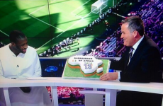 Richard Keys gave Yaya Toure a birthday cake live on air last night