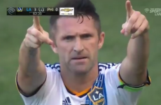 Robbie Keane gifted one of the easier goals he'll ever score, busts out the cartwheel