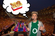 Niall Horan got some Supermac's snackboxes delivered to Croke Park