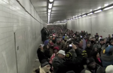 Thousands of people sing 'Lean On Me' while stuck in a tunnel