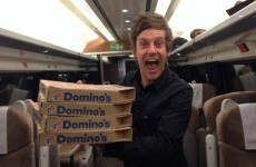 Here's why #PizzaOnATrain was trending globally last night