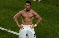 Cristiano Ronaldo's shirtless Champions League celebration may have been a movie stunt