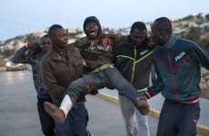 500 African migrants leapt a fence into Spanish territory today