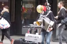 Incredibly talented one-man band plays the Star Wars theme tune
