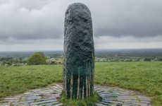The famous standing stone on the Hill of Tara was vandalised last night
