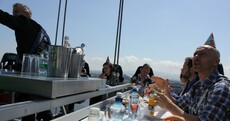 VIDEO: This is what it's like to have lunch 100 feet in the air over Dublin