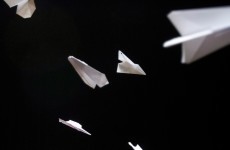 This incredibly accurate paper plane was the highlight of England's game last night