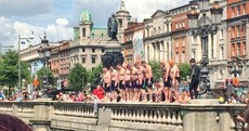Pics: Brave swimmers take to the Liffey for charity
