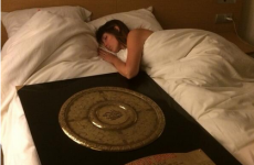 Toulon's manager took the Top 14 trophy to bed with him last night