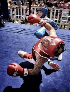 Your sports picture of the weekend as young boxing star Layla Roche goes KO crazy