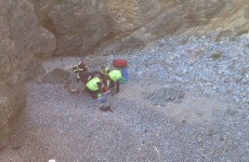 Man rescued after breaking leg in cliff fall