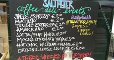 This Irish coffee cart has a rather unique offering