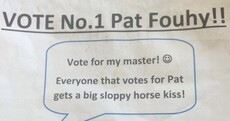 If you're one of the 396 people who voted for this guy then you're owed a big sloppy horse kiss