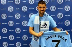 New York City FC present David Villa as their first-ever signing