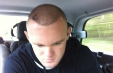 Hair we go: Wayne Rooney reveals his new hairstyle to the world