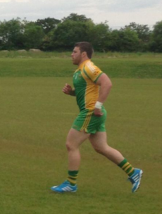 Sean O'Brien played Junior B football for Carlow's Fighting Cocks last night