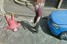 Two guys faked an axe murder in front of the Google Street View car