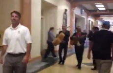 The students at this school hired a mariachi band to follow their principal around the corridors