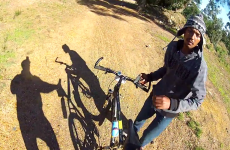 Mountain biker gets robbed at gunpoint - and films it all on his GoPro