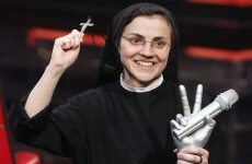 Singing nun wins The Voice of Italy, says the Our Father on stage