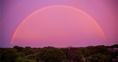 PICS: Atlanta treated to spectacular pink sky after thunderstorm