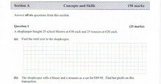 This question on the Ordinary Level Maths paper today was 'ridiculously simple'