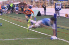 Argentina's Montero leaves Trimble and Sexton for dead to score wonder try