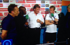 The best Glenn Hoddle imaginary microphone pic you'll see today