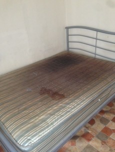 This blood-stained mattress was offered to a family in a Dublin homeless shelter - Councillor