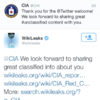 This Twitter burn by Wikileaks on the CIA is pretty epic