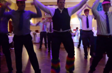 Irish groomsmen put on QUITE the show for ladies at wedding dinner