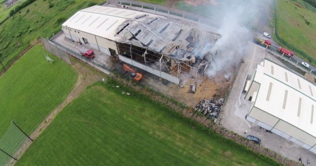 This fire at a Waterford industrial estate took almost 24 hours to put out