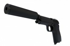 Three arrested after hand guns and silencers found in car