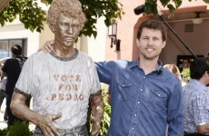 The cast of Napoleon Dynamite reunite to unveil creepy statue
