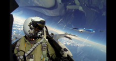 Move over NASA. Pilots are pretty good at dramatic selfies as well