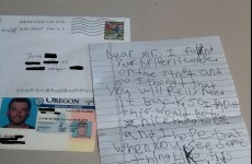 Kid finds lost drivers licence, writes cutest letter ever