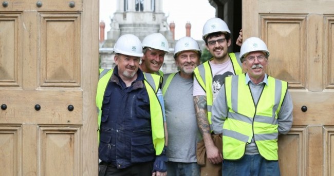 Meet the team who installed the fixed Trinity College Front Gate
