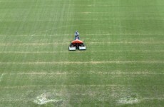 The pitch in Manaus is in a bit of a state