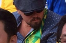 Here's Leonardo DiCaprio supporting Brazil with a manky beard... it's The Dredge