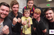 The Kodaline lads went around singing to the kids at Temple Street Hospital