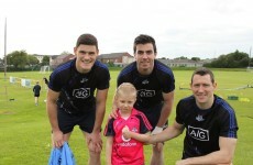 Snapshot: The Dubs take time out to row in behind brave Merryn Lacy