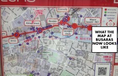 Someone has added 'helpful' tourist information to the Dublin map at Busáras