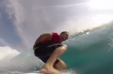 Leinster out-half Jimmy Gopperth is absolutely shredding the waves on his holidays